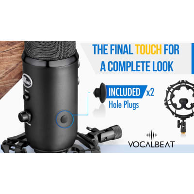 Blue Yeti Nano Shockmount, Lightweight Alloy Shock Mount Reduces Vibrations Shock Noise Matching Mic Boom Arm, Designed for Blue Yeti Nano Microphone