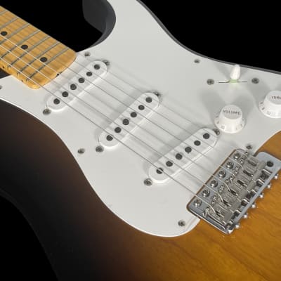 2022 Fender Stratocaster 1955 Custom Shop '55 Reissue Strat NOS ~ Wide Fade 2-Tone Sunburst image 5