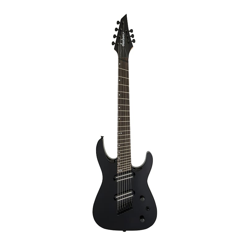 Jackson X Series Dinky Arch Top DKAF7 MS 7-String Multi Scale Electric Guitar with Poplar Body, Laurel Fingerboard, and 24 Jumbo Frets (Right-Handed, Gloss Black) image 1