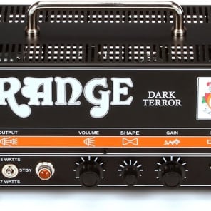 Orange Dark Terror 15/7-watt High-gain Tube Head image 4