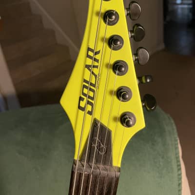 Solar Guitars A2.6 ln 2018-2020 - Lemon Neon image 4