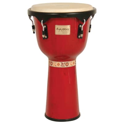 Tycoon Percussion 12 Artist Series Djembe Red Finish