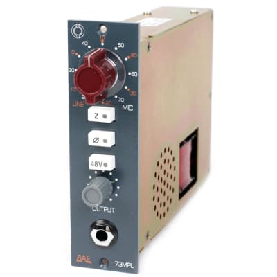 BAE 1073MPL 500 Series Single-Channel Microphone Preamplifier Module image 1