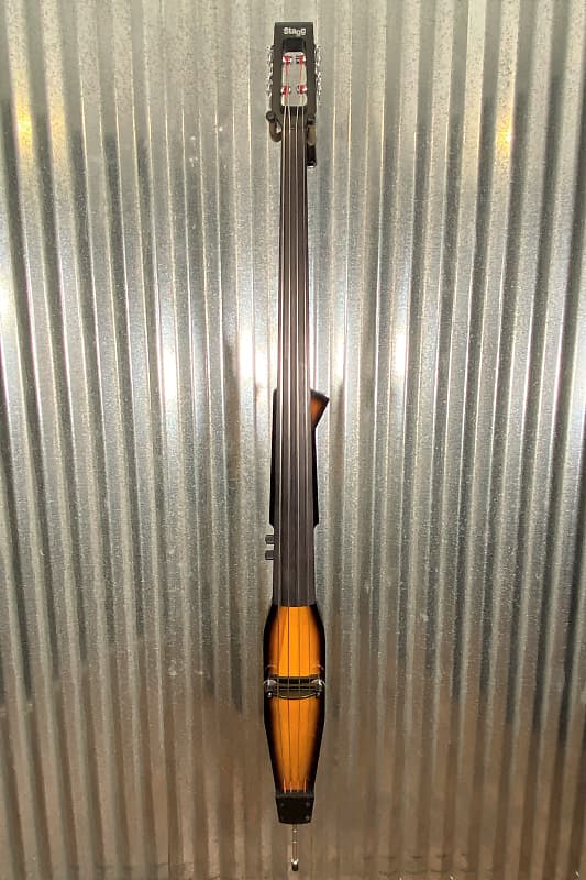 Stagg EDB 3/4 Electric Upright Fretless Double Bass Violin Reverb