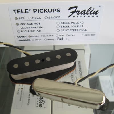 Lindy Fralin Broadcaster Pickups Set For Fender '50s Telecaster 