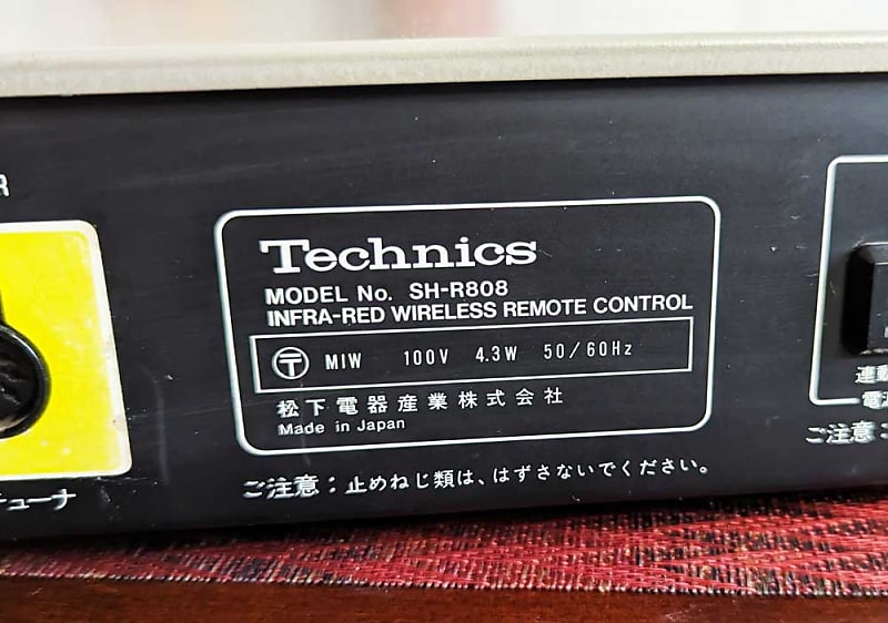 Technics SH-R808 remote control for Cassette Deck & Reel