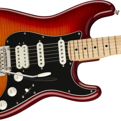 Fender Player Stratocaster HSS Plus Top Electric Guitar Maple Fingerboard Aged Cherry Burst image 4