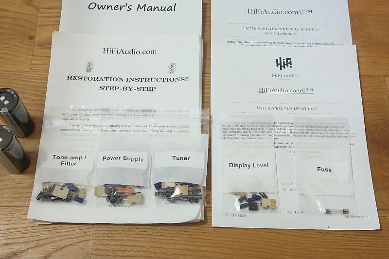 Technics SA-700 restoration kit filter capacitor repair rebuild fix  			