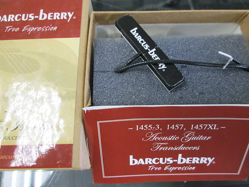 Barcus-Berry 1455-3 Acoustic Guitar Pickup "Insider" Piezo Transducer with Fas-Jac image 1