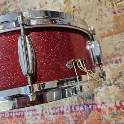 Zim Gar 12x5" Red Sparkle Snare Drum - Japan 1960s image 10