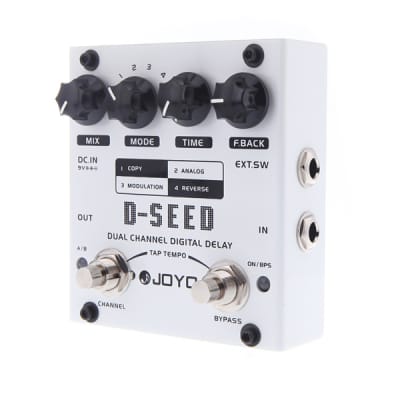 Joyo D-SEED Dual Channel Digital Delay 4-Mode Guitar Effect Pedal with Tap Tempo image 6