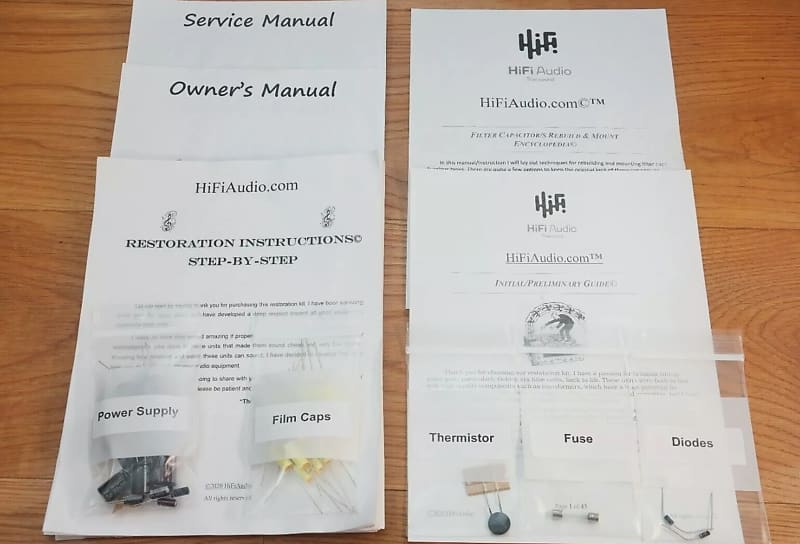 Heathkit W-6M restoration kit filter capacitor repair rebuild fix  			