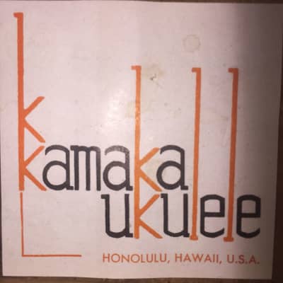 '70 Kamaka Soprano Ukulele...(white label) EX+ image 2