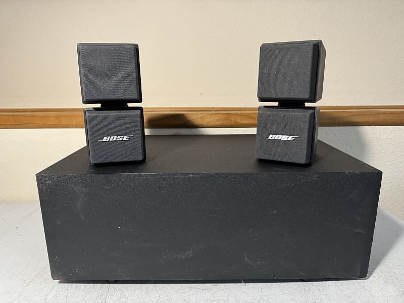 Bose AM-5 Acoustimass Speaker System Low Profile Subwoofer Module Cube  Speakers