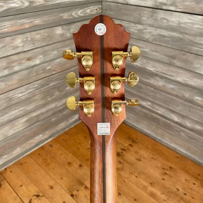 Vantage VD-500S All Solid Dreadnaught Acoustic Guitar Natural Satin (4808-SR) image 6
