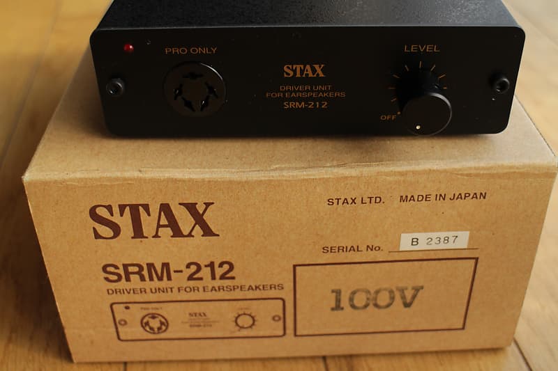 Stax SRM-212 headphone amplifier black - no power supply