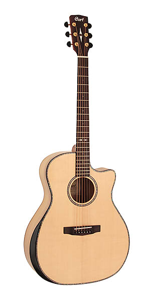 Grand Regal Series Acoustic guitar with preamp and pickup Cutaway  Cort GA-MY-Bevel-NAT image 1