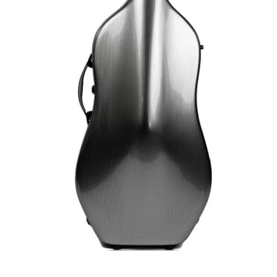 Bam France Hightech Compact Cello Case Silver Carbon 1004XLSC