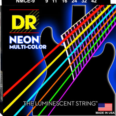 DR Strings NMCE-9 Multi-Color Electric Strings - Lite 9-42 image 5
