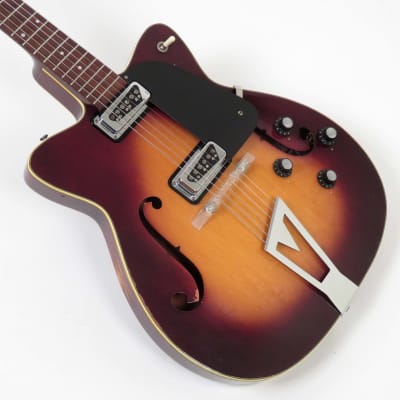1962 Martin  F-65 Electric Guitar - Shaded Sunburst - DeArmond Pickups - Original Case image 6
