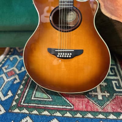 2011 Yamaha APX-5-12A 12-String Acoustic Guitar in Dark Brown Burst for sale