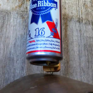 Pabst Blue Ribbon Beer Can Canjo - Limited Edition with Antique Reclaimed Wood Neck image 1