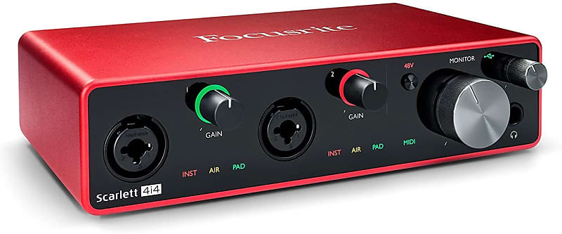 Focusrite Scarlett 4i4 - 4x4 USB Audio Interface (3rd Gen)