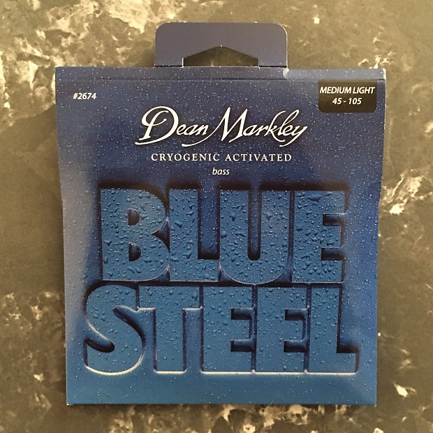 Dean Markley 2674 Blue Steel Bass Guitar Strings - Medium Light (45-105) image 1