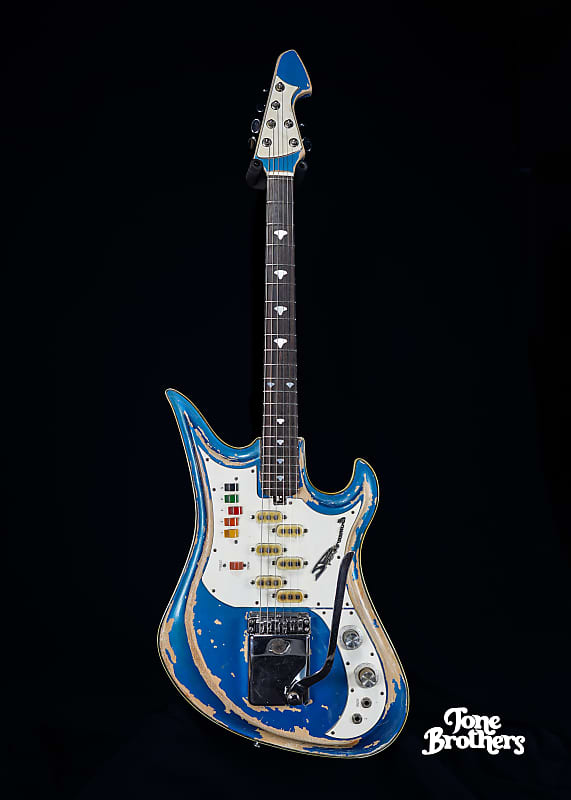1967 Teisco Spectrum 5 Japan - Lake Placid Blue | Reverb