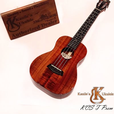 Kanile a KCS T Prem TRU-R Tenor ukulele with Premium Hawaii Koa wood #20426 Natural / High Gloss image 2