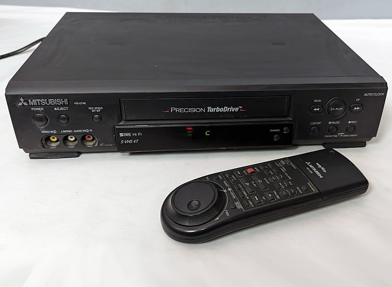 Mitsubishi HS-U748 MINT SVHS sale ET VCR VHS Player Recorder w/ Remote & Disney Movie