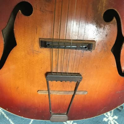 Old Kraftsman Archtop Acoustic Guitar circa 1950 Tobacco Burst image 18