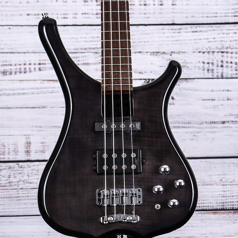 Warwick RockBass Infinity Bass Guitar | 4 String | Nirvana Black Transparent image 1