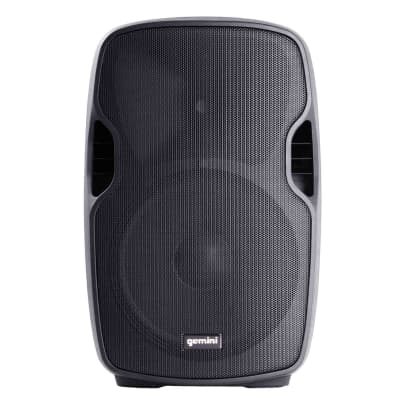 Gemini AS-1500P 15" Powered Bluetooth DJ PA Speakers w Stands & Pink XLR Cables image 4