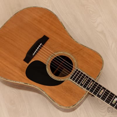 1978 K Yairi YW-1000 Vintage Dreadnought Acoustic Guitar w/ Case image 10