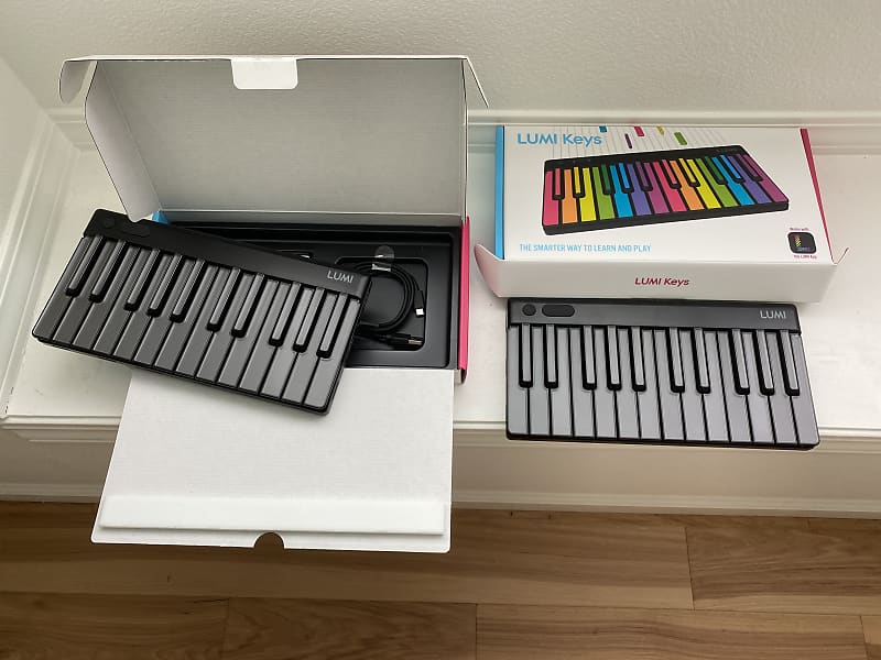 2x Roli Lumi Keys Kickstarter Edition with Snapcases | Reverb