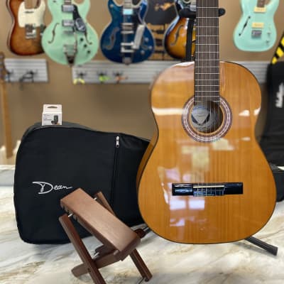 Dean Espana Classical Guitar Pack with Gig Bag and Foot Stool 2010s - Natural image 9