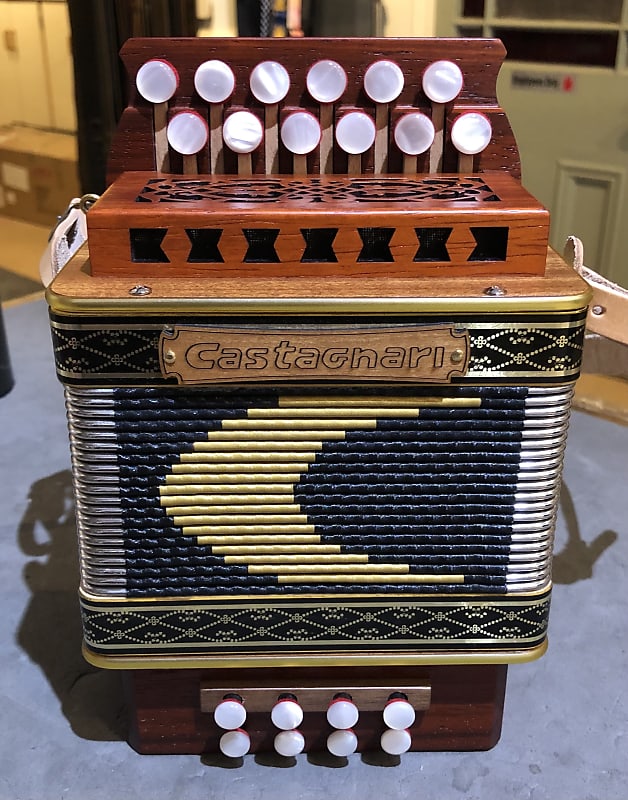 Castagnari Giordy GC Diatonic Button Accordion Padauk | Reverb