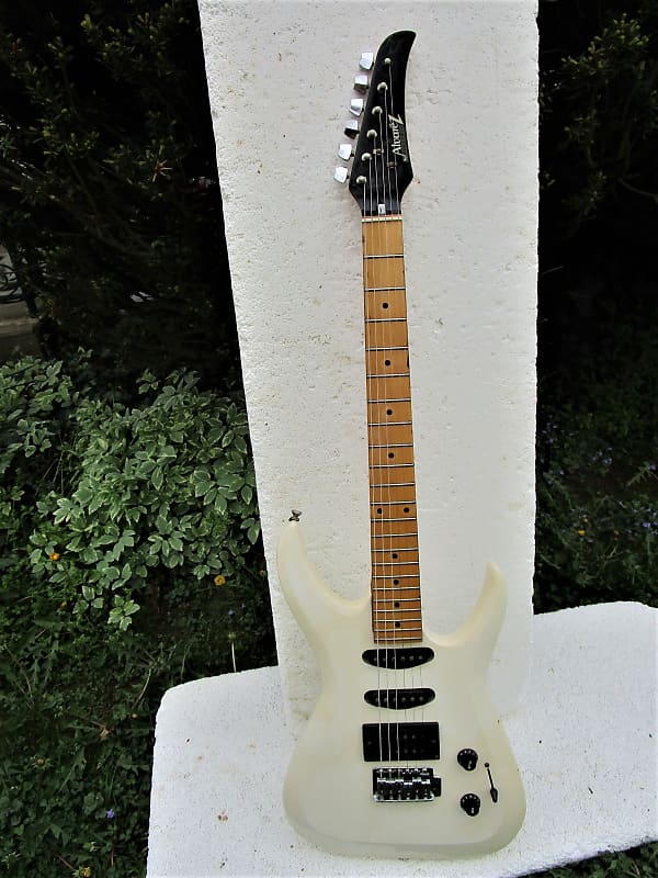 Alvarez  Guitar, 1980's,  Korea, 3 Pickups,  White finish,  Plays & Sounds Good image 1