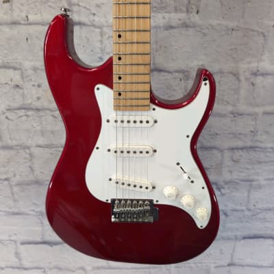Samick Malibu Strat Style Candy Red Electric Guitar for sale