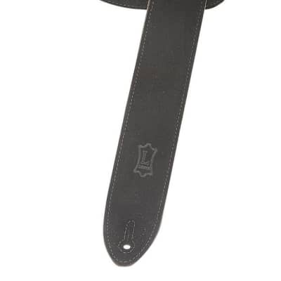 Levy's Leathers MS12-BLK 2-inch Suede-Leather Strap, Black image 3