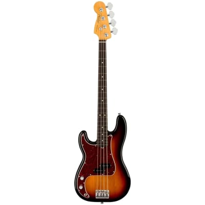 Fender American Professional II Precision Bass Left-Handed Bass Guitar (3-Color Sunburst, Rosewood Fretboard)(New) (WHD) image 3