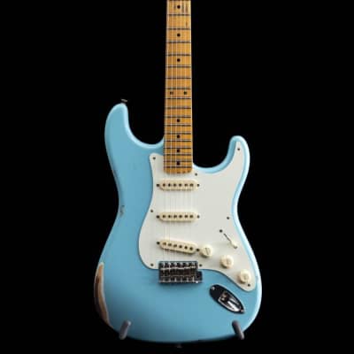 Fender Custom Shop 1955 Stratocaster Relic MN Daphne Blue image 5