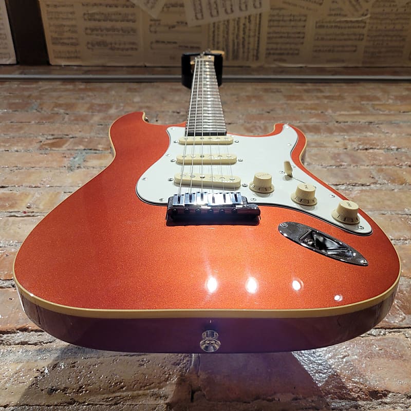 Fender Stratocaster Electric Guitar Sunset Orange Metallic