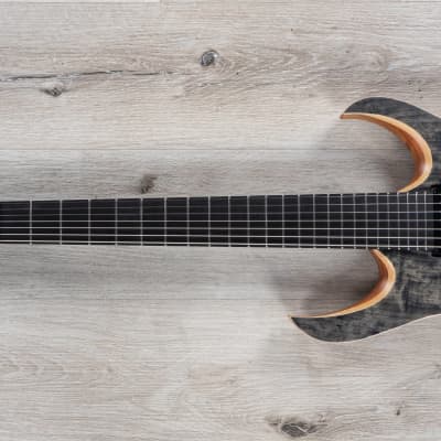 Mayones Duvell Elite Pro 7 Guitar, 7-String, Ebony Fretboard, Trans Black Satin image 6