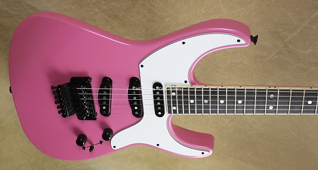 Jackson USA Custom Shop Soloist 3S Jeff Beck Style Platinum Pink