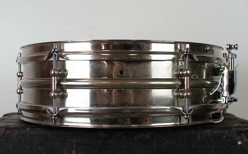 1920s Ludwig 4x14 Nickel Over Brass Dance Model Snare Drum