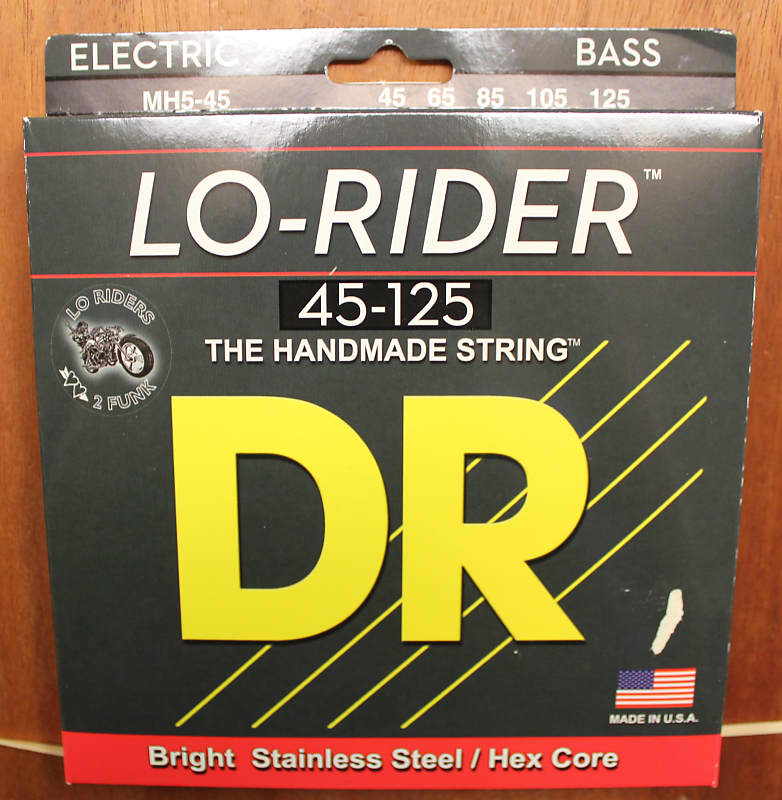 DR Strings Lo-Rider MH-45 45-105 Electric Bass Guitar Strings image 1