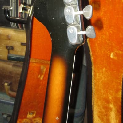 1965 Hagstrom Viking Hollowbody Electric Sunburst w. Original Hard Case image 7