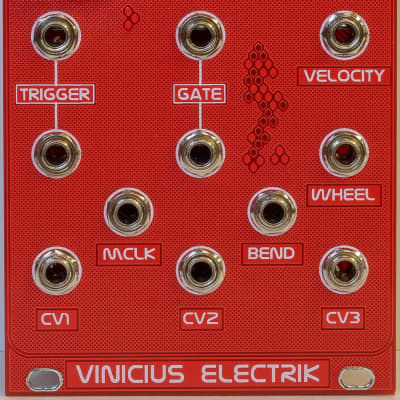 Vinicius Electrik MIDI Port MIDI to CV Eurorack Module w/ 24 patch cables image 1
